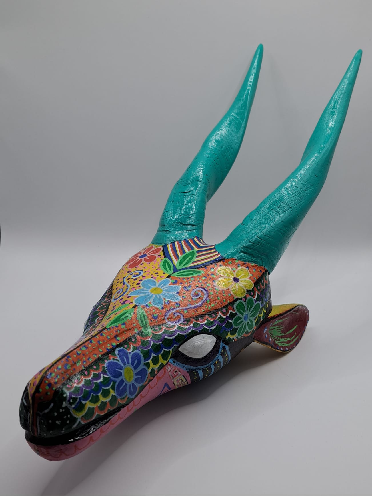 statue of a gazelle head