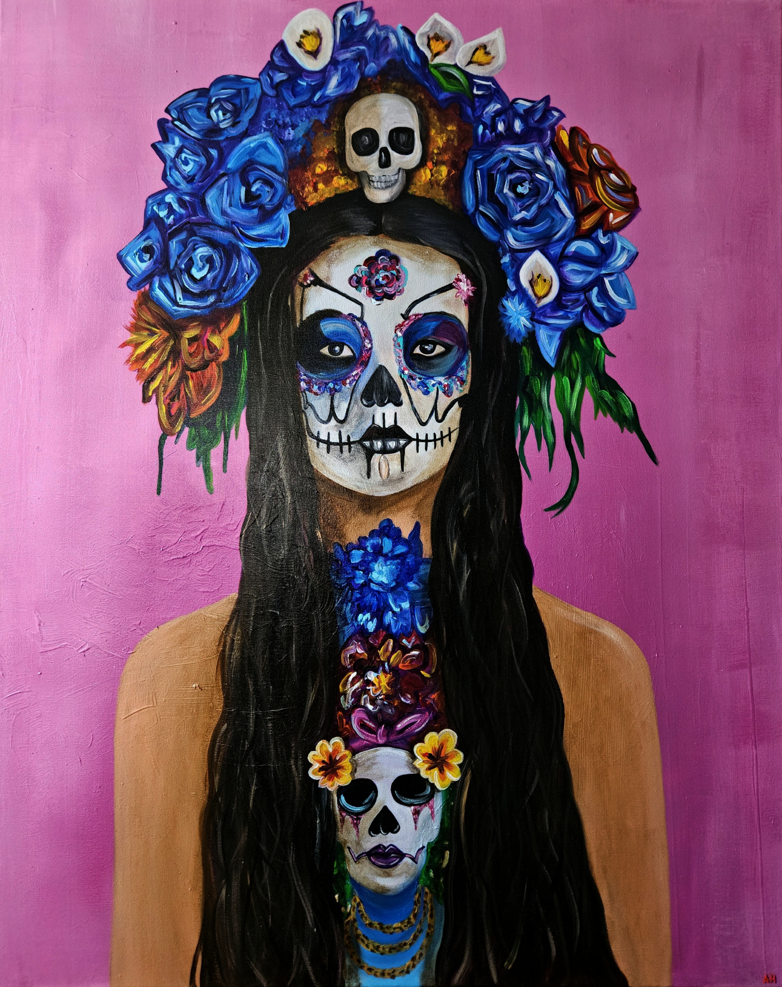 portrait of a mexican catrina