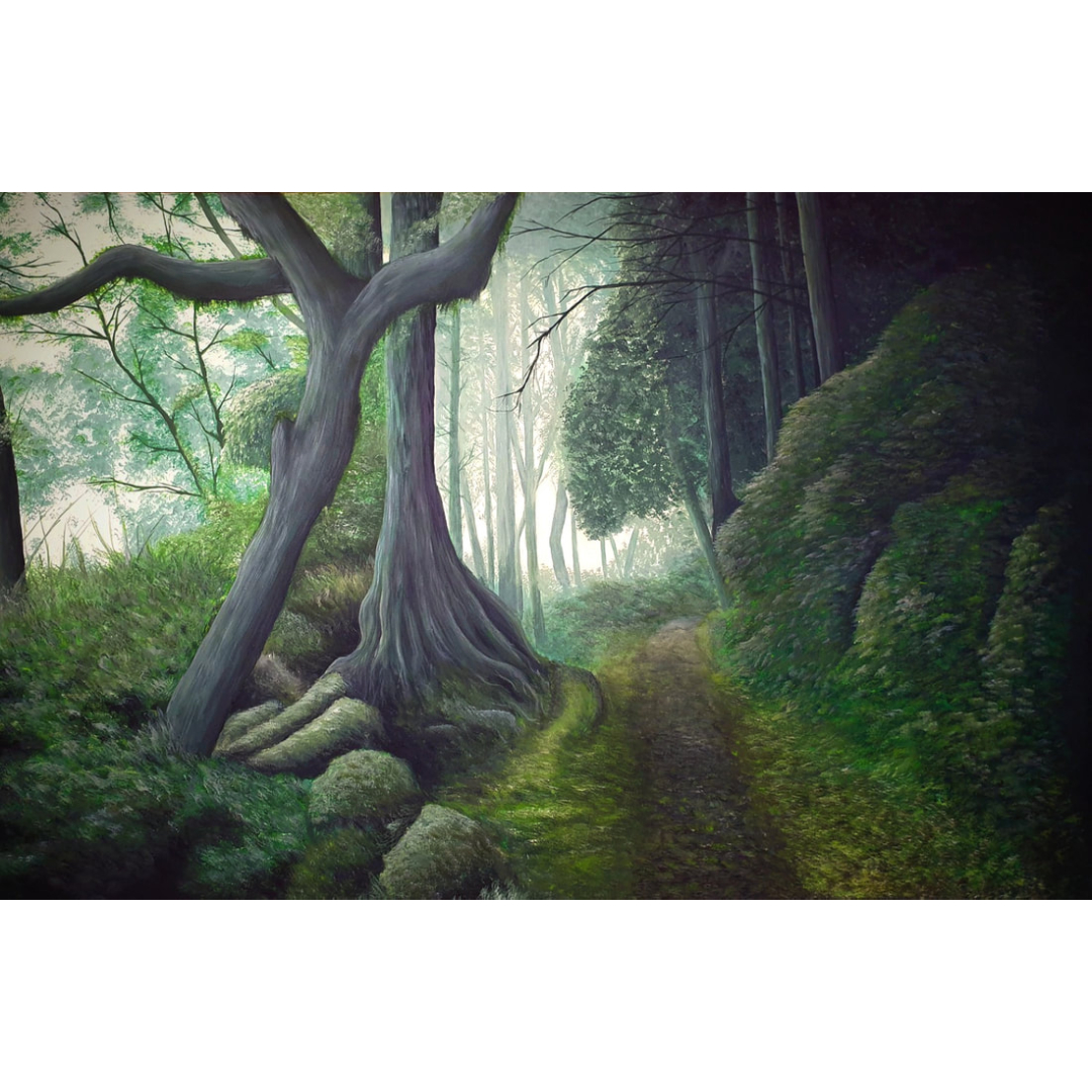 painting of a forrest