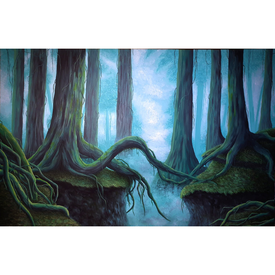 painting of a forrest