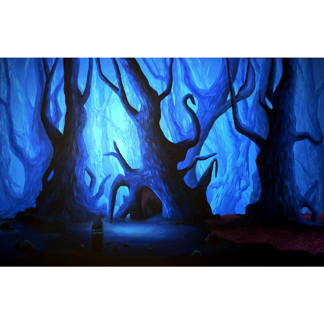 painting of a forrest