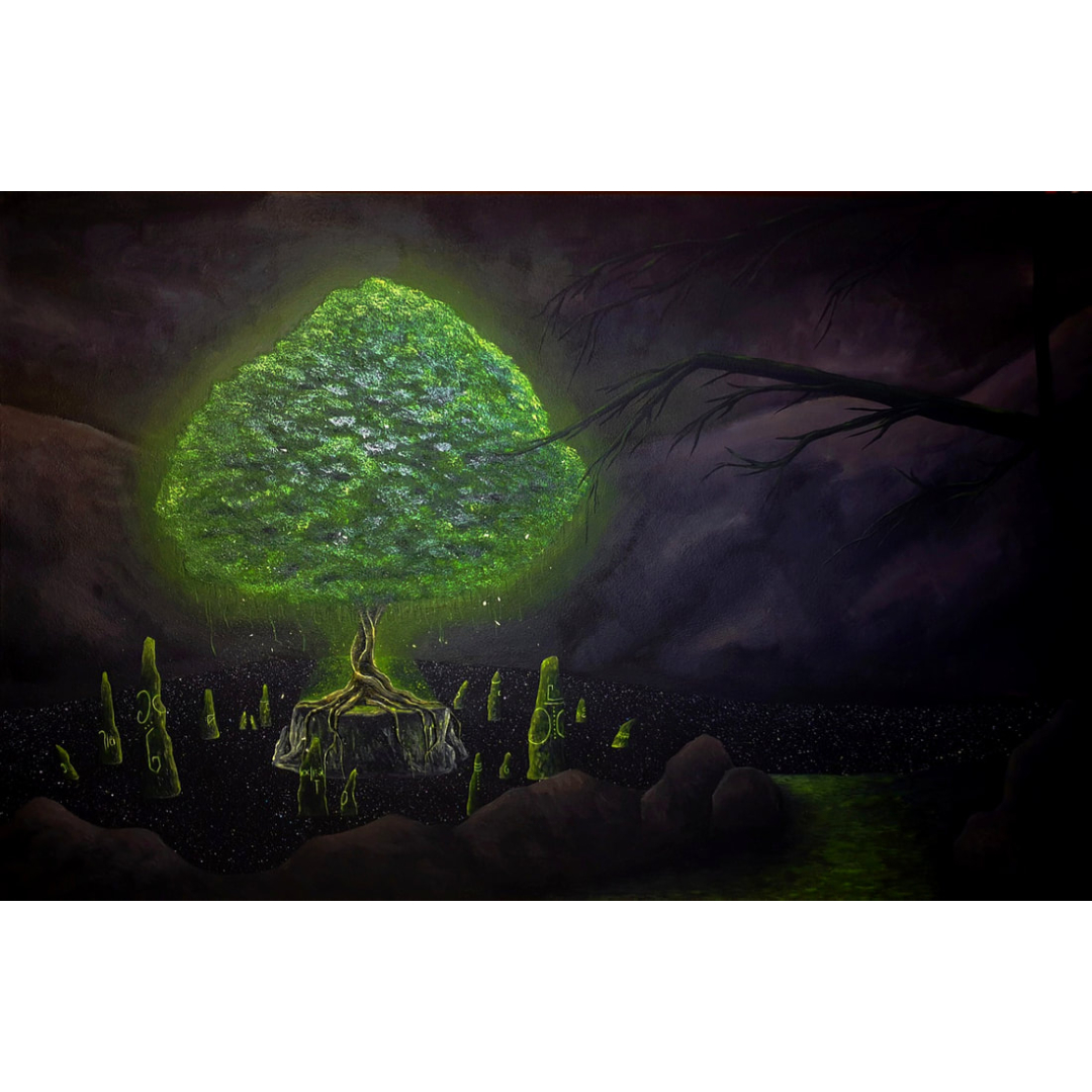 painting of a forrest